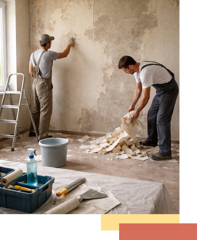 Снятие старых обоев в Кисловодске быстро и качественно