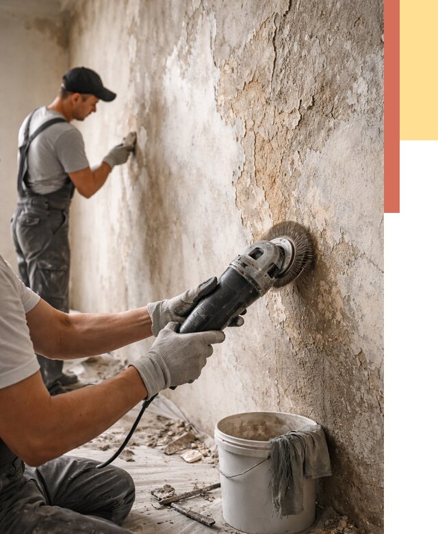 Снятие и удаление краски со стен в Кисловодске от 2246 руб. — ОТДЕЛОЧНИК-Ксл