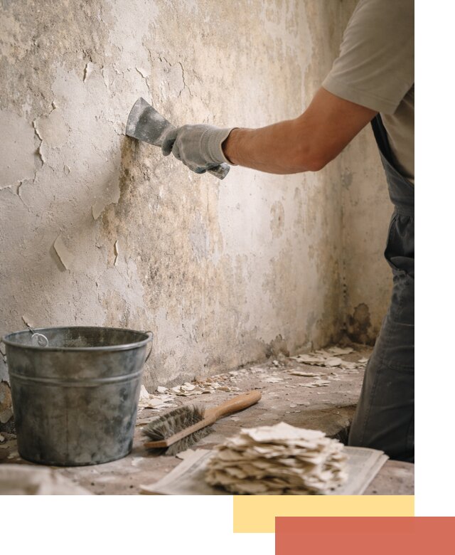 Удаление старой краски со стен в Кисловодске качественно и быстро