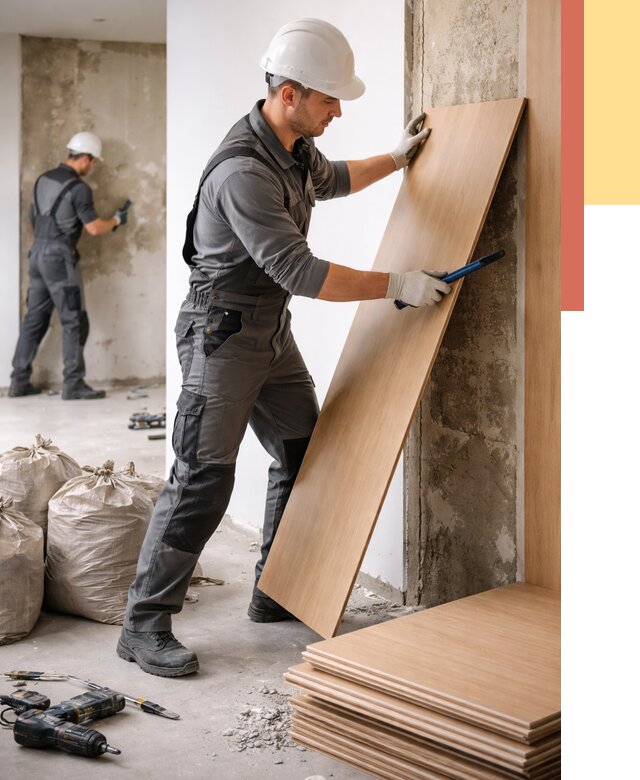 Демонтаж стеновых панелей в Кисловодске от 3743 руб. за м² быстро и недорого | ОТДЕЛОЧНИК-Ксл