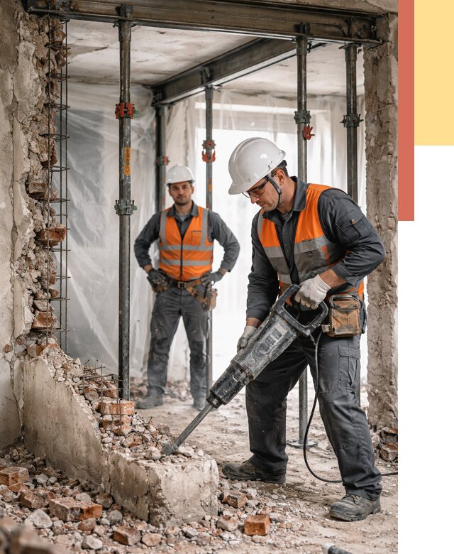 Снос несущих стен в Кисловодске от 10961 руб. — демонтаж несущей стены под ключ | ОТДЕЛОЧНИК-Ксл