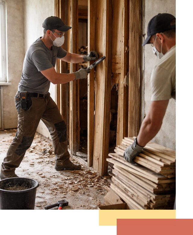 Демонтаж деревянных перегородок в Кисловодске быстро и аккуратно