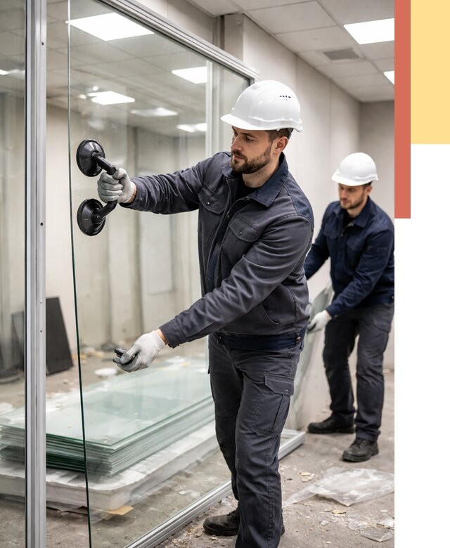 Демонтаж стеклянных перегородок в Кисловодске от 3422 руб. — быстро и недорого | ОТДЕЛОЧНИК-Ксл