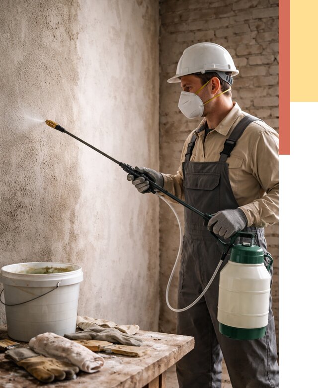 Антисептическая обработка стен в Кисловодске от 1283 руб. — быстро и недорого | ОТДЕЛОЧНИК-Ксл