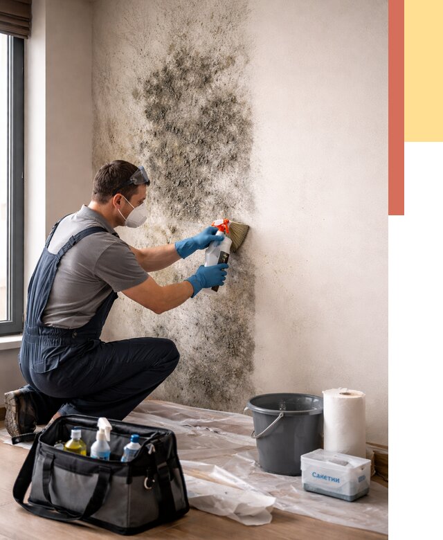 Удаление плесени со стен в Кисловодске от 2299 руб. — быстро и недорого | ОТДЕЛОЧНИК-Ксл