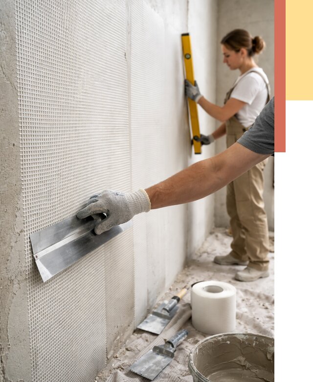 Армирование стен стеклосеткой в Кисловодске от 3422 руб. под ключ | ОТДЕЛОЧНИК-Ксл