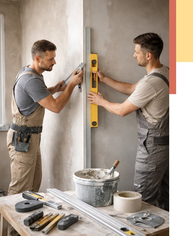 Выведение углов стен в Кисловодске от 1978 руб. быстро и недорого | ОТДЕЛОЧНИК-Ксл