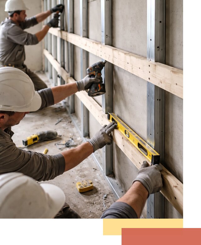 Устройство обрешетки под панели в Кисловодске