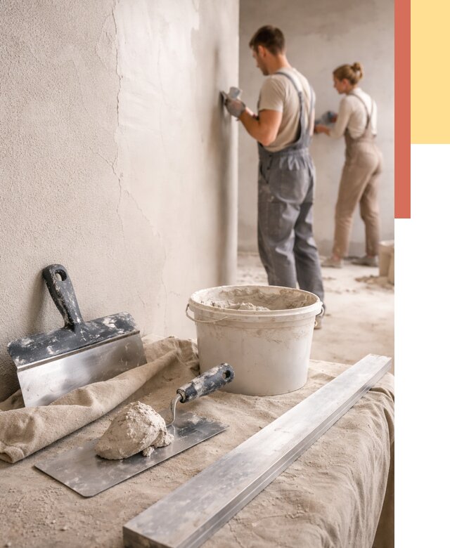 Штукатурка стен гипсовая в Кисловодске от 4812 руб/м2 — быстро и недорого | ОТДЕЛОЧНИК-Ксл