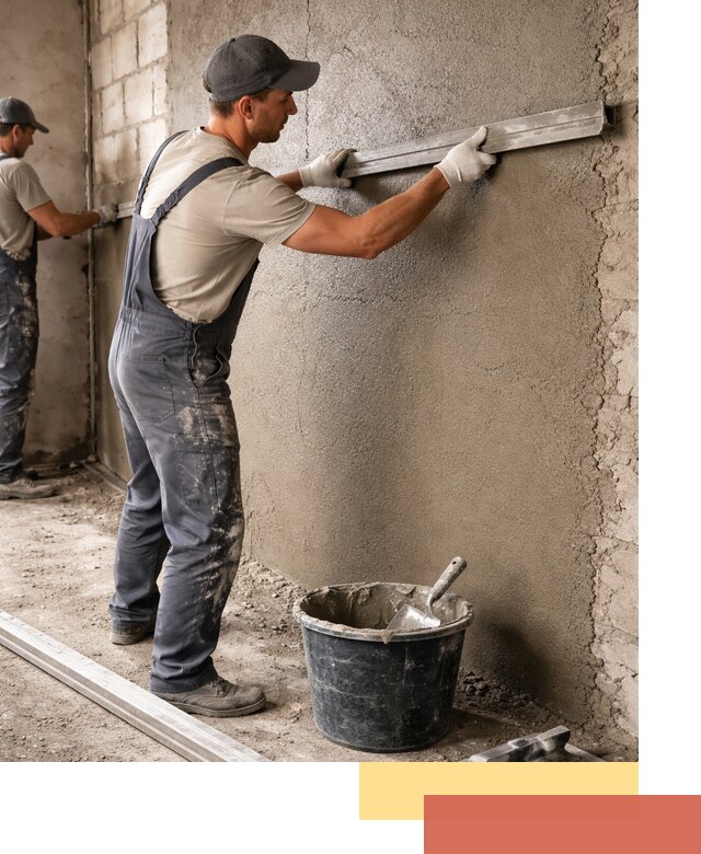 Штукатурка стен цементно-песчаная в Кисловодске профессионально