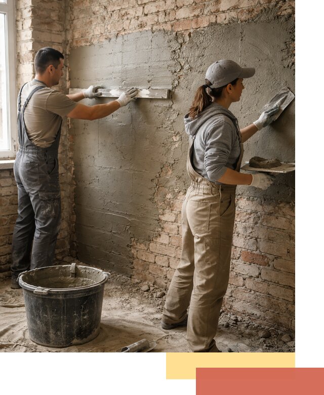 Штукатурка кирпичных стен в Кисловодске — качественно и надежно