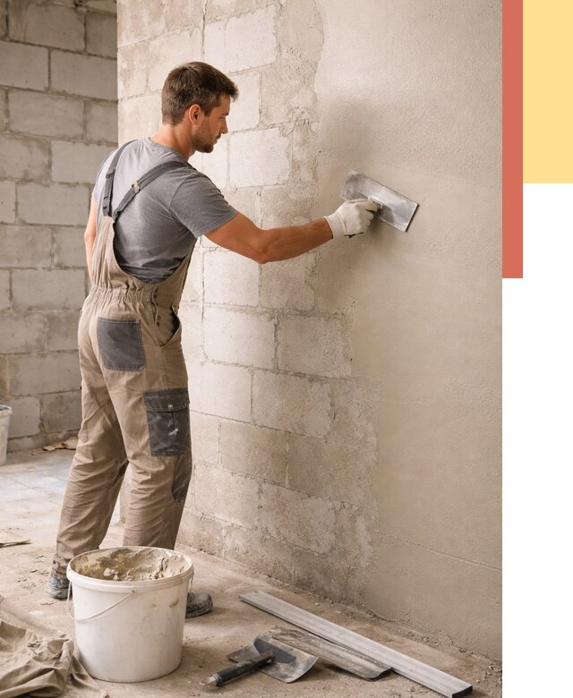 Штукатурка стен из газобетона в Кисловодске от 2246 руб./м2 — быстро и недорого | ОТДЕЛОЧНИК-Ксл