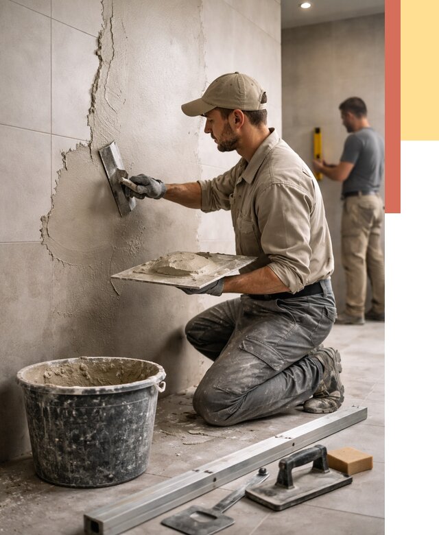 Штукатурка стен в ванной в Кисловодске от 4812 руб./м² — выравнивание под ключ | ОТДЕЛОЧНИК-Ксл