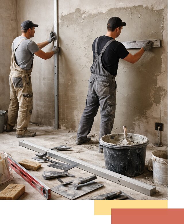 Профессиональная штукатурка стен под плитку в Кисловодске