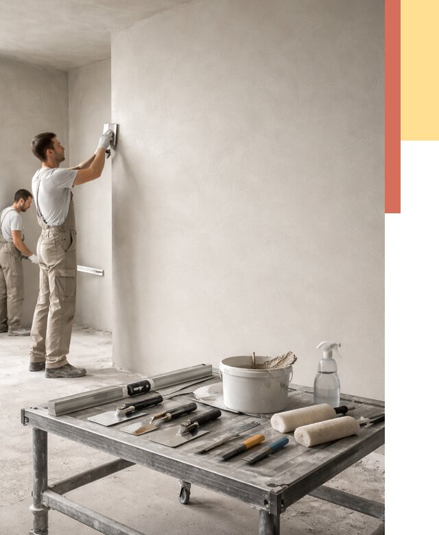 Штукатурка стен под покраску в Кисловодске от 4812 руб./м² — качественно и недорого | ОТДЕЛОЧНИК-Ксл