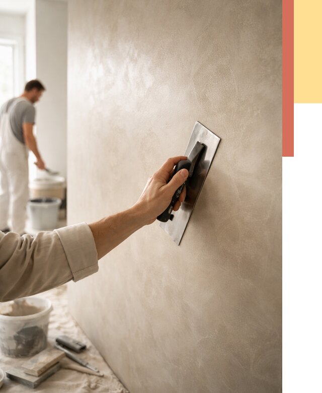 Венецианская штукатурка в Кисловодске от 3743 руб/м² — нанесение стен под ключ | ОТДЕЛОЧНИК-Ксл