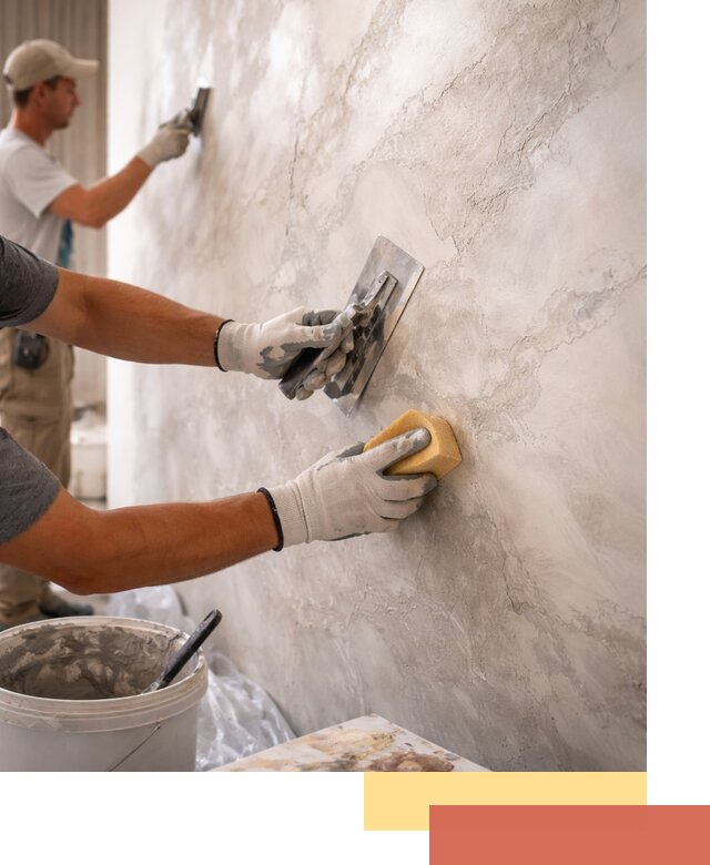 Декоративная штукатурка под мрамор в Кисловодске для стен и потолков