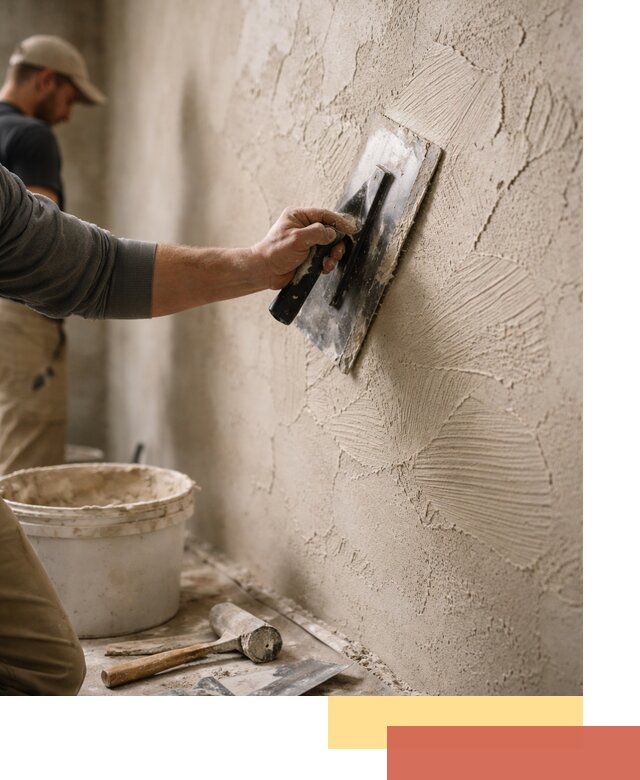 Фактурная штукатурка стен в Кисловодске — монтаж, отделка, реставрация