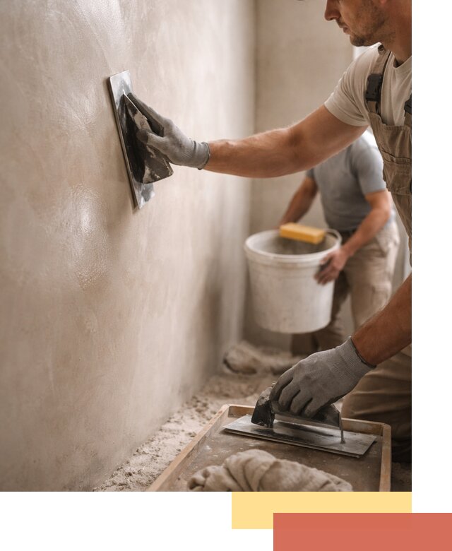 Нанесение марокканской штукатурки таделакт в Кисловодске