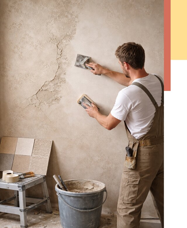 Ремонт декоративной штукатурки в Кисловодске от 4812 руб. под ключ | ОТДЕЛОЧНИК-Ксл