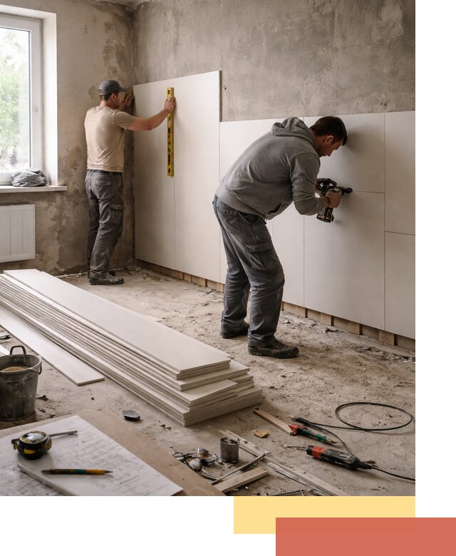 Монтаж ПВХ панелей на стены в Кисловодске качественно и быстро