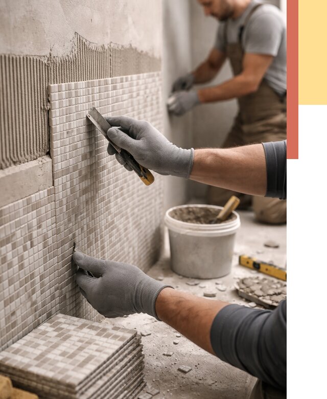 Облицовка стен мозаикой в Кисловодске от 3422 руб/м2 — укладка мозаики на стены | ОТДЕЛОЧНИК-Ксл