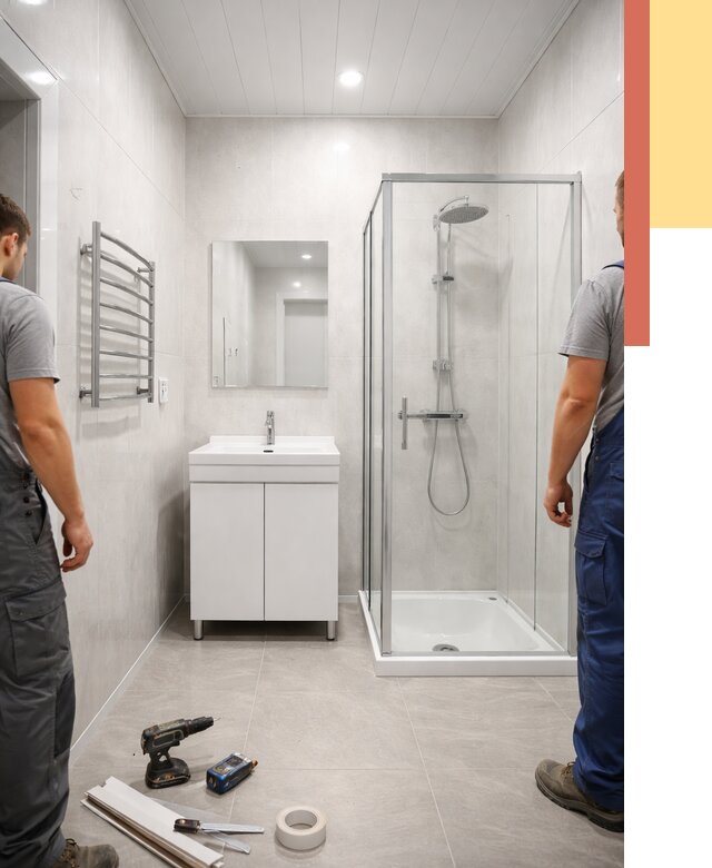 Отделка ванной комнаты панелями ПВХ в Кисловодске от 4812 руб. за м2 | ОТДЕЛОЧНИК-Ксл