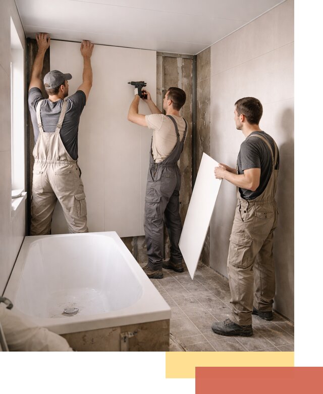 Отделка ванной панели ПВХ профессионально в Кисловодске