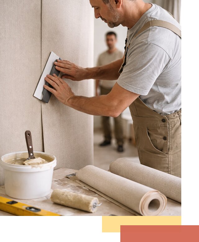 Поклейка текстильных обоев в Кисловодске профессионально и аккуратно