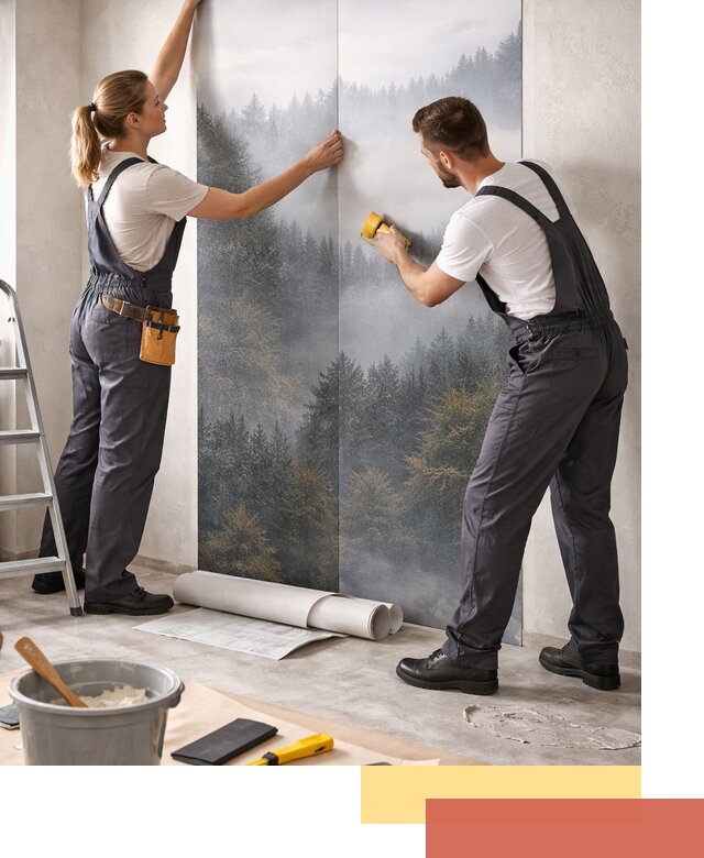 Поклейка фотообоев профессионально в Кисловодске под ключ