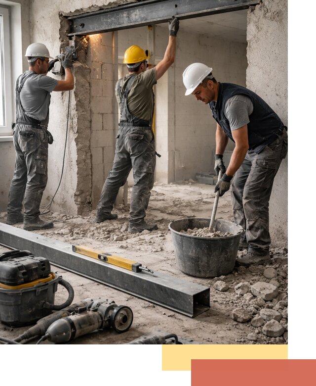 Создание проемов в стенах и несущих конструкциях в Кисловодске