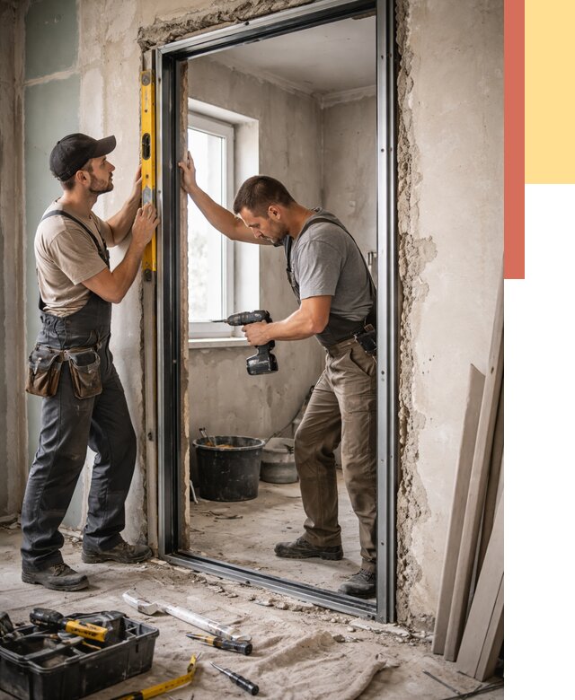 Закладка дверного проема в Кисловодске от 3743 руб. — быстро и недорого | ОТДЕЛОЧНИК-Ксл