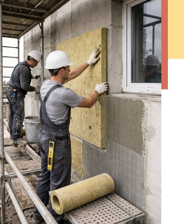 Утепление стен в Кисловодске от 4598 руб. под ключ — быстро и недорого | ОТДЕЛОЧНИК-Ксл