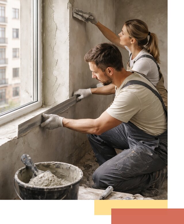 Штукатурка откосов дверей и окон профессионально в Кисловодске