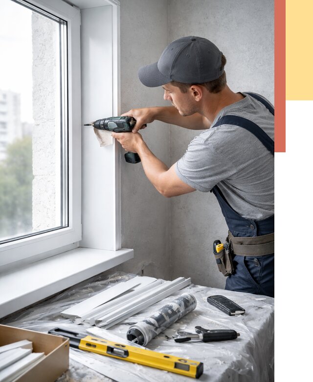 Установка пластиковых откосов в Кисловодске от 2406 руб. | ОТДЕЛОЧНИК-Ксл монтаж, быстро и недорого