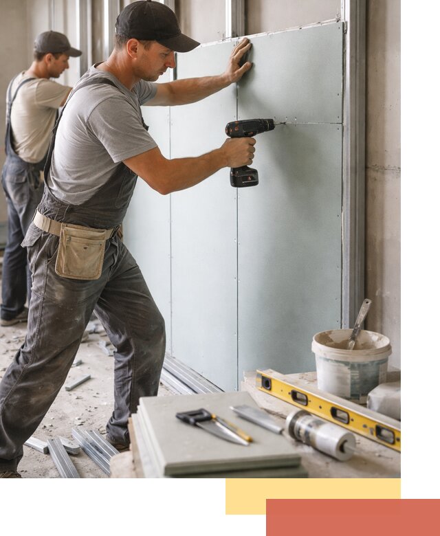 Кладка влагостойких перегородок ПГП в Кисловодске