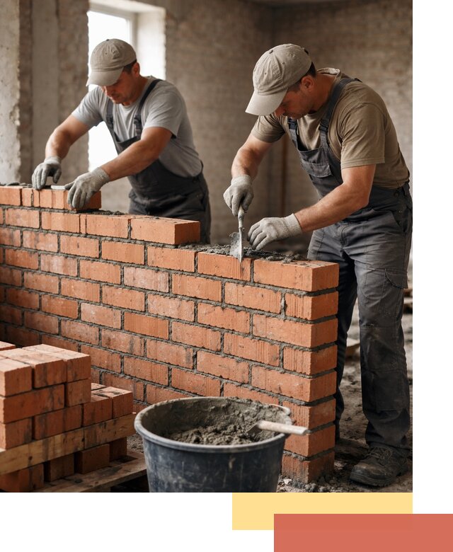 Кладка кирпичных перегородок под ключ в Кисловодске