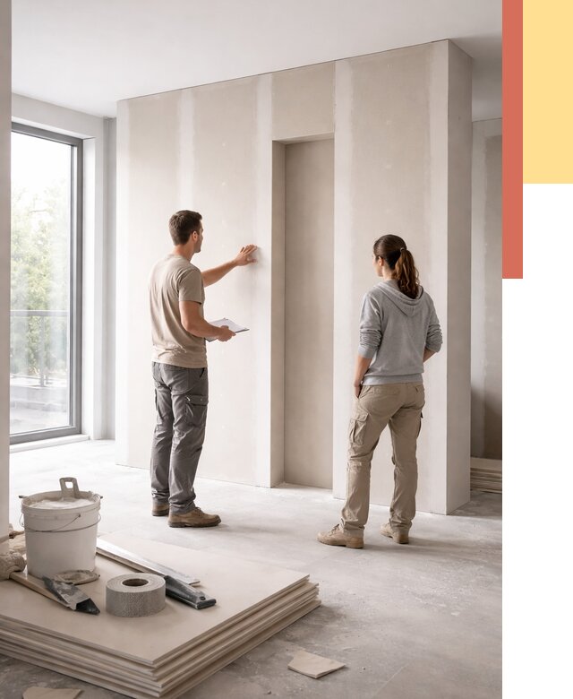 Зонирующая перегородка из гипсокартона в Кисловодске от 2994 руб. под ключ | ОТДЕЛОЧНИК-Ксл