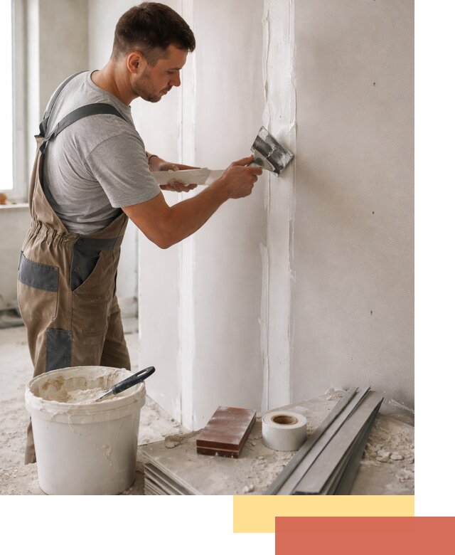 Шпаклевка перегородок из гипсокартона в Кисловодске качественно и быстро