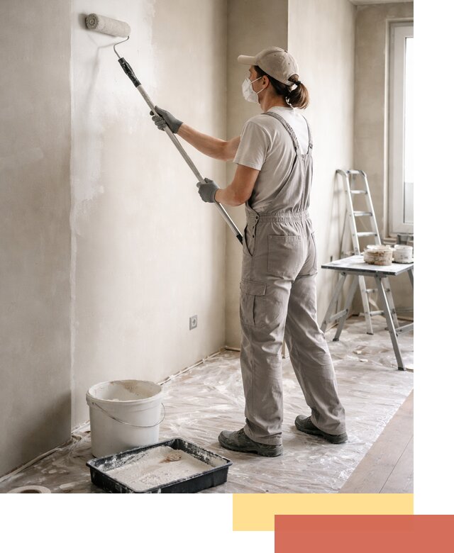 Покраска перегородок из гипсокартона в Кисловодске качественно и недорого