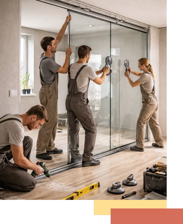 Изготовление стеклянных перегородок на заказ в Кисловодске