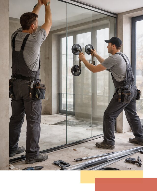 Цельностеклянные перегородки под ключ в Кисловодске