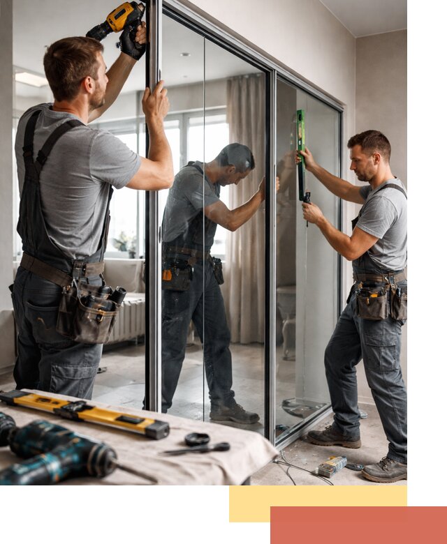 Каркасные стеклянные перегородки под ключ в Кисловодске