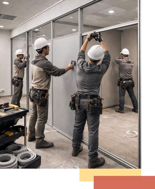 Мобильные офисные перегородки под ключ в Кисловодске