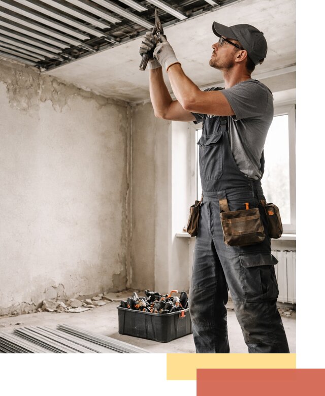 Демонтаж реечного потолка в Кисловодске быстро и аккуратно