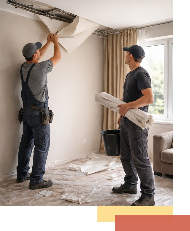 Демонтаж натяжного потолка в Кисловодске быстро и аккуратно