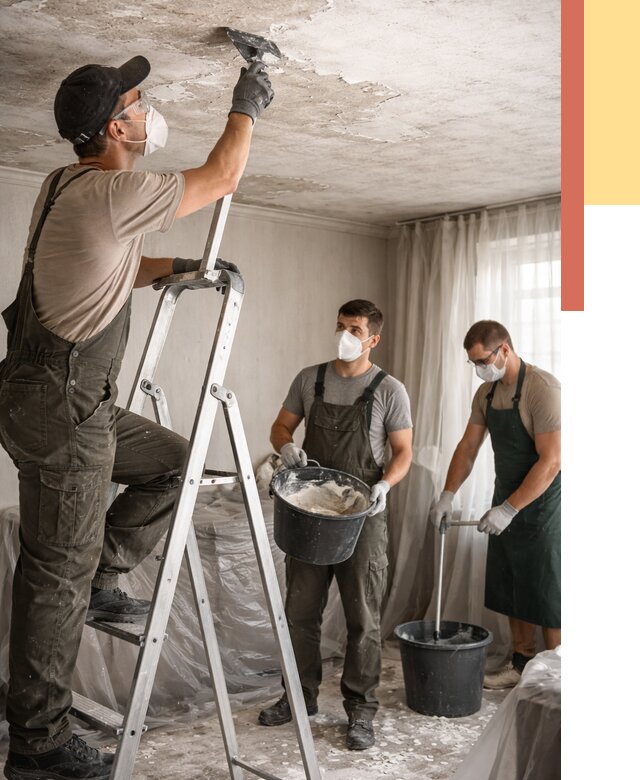 Удаление побелки с потолка в Кисловодске от 2674 руб. быстро и недорого | ОТДЕЛОЧНИК-Ксл