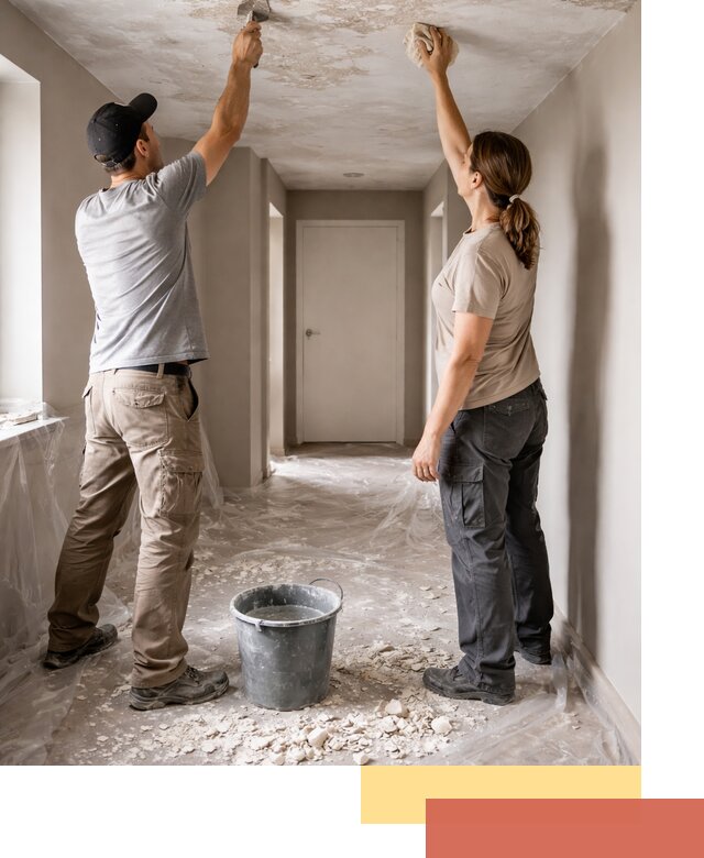 Удаление побелки с потолка в Кисловодске — быстро и аккуратно