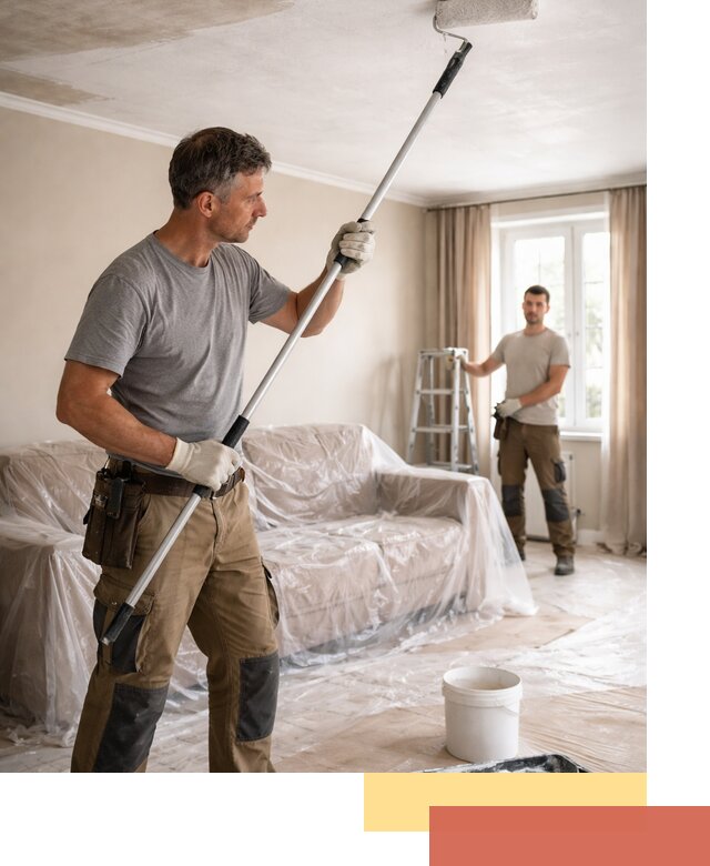 Грунтовка потолка в Кисловодске — подготовка под покраску и отделку