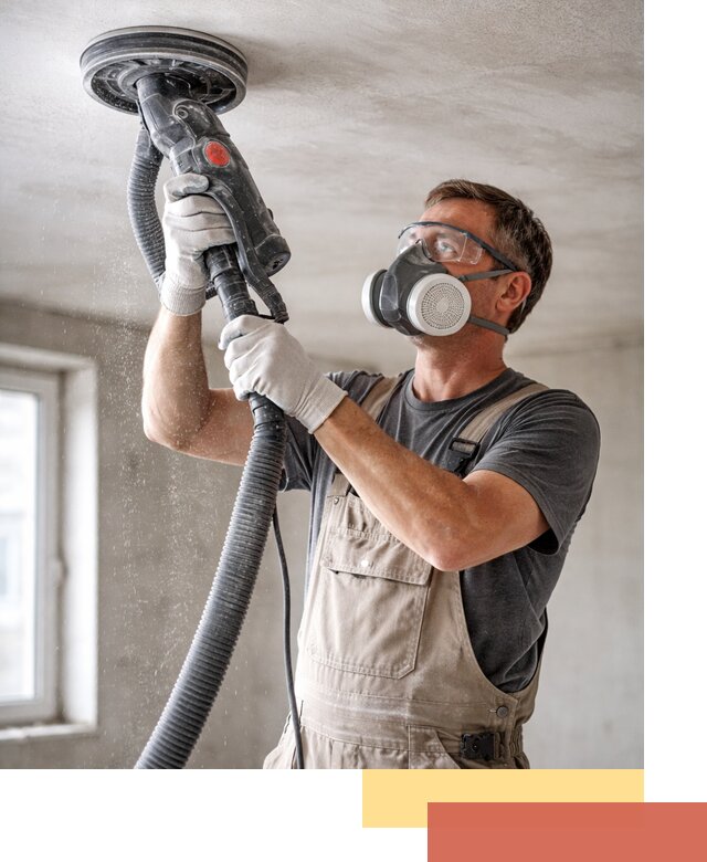 Шлифовка потолка в Кисловодске — качественная подготовка под отделку